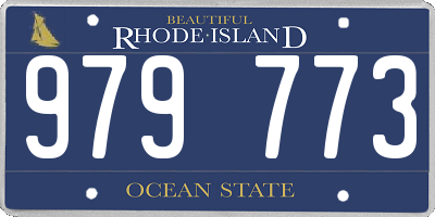 RI license plate 979773