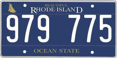 RI license plate 979775