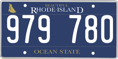 RI license plate 979780