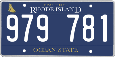 RI license plate 979781