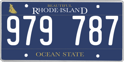 RI license plate 979787