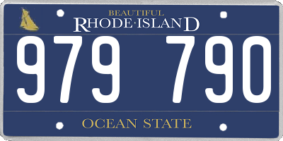 RI license plate 979790
