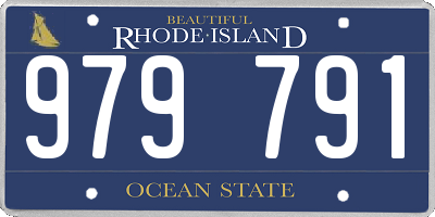 RI license plate 979791