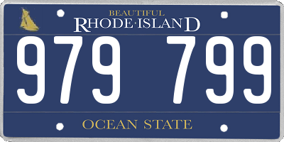 RI license plate 979799
