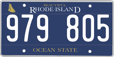 RI license plate 979805