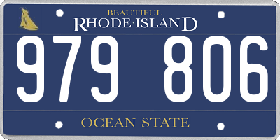 RI license plate 979806
