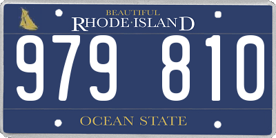 RI license plate 979810