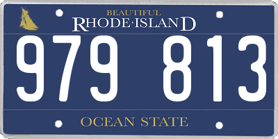 RI license plate 979813