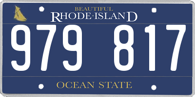 RI license plate 979817