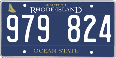 RI license plate 979824