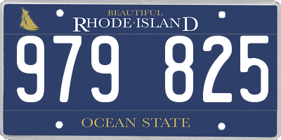 RI license plate 979825