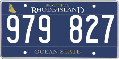 RI license plate 979827