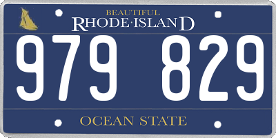 RI license plate 979829