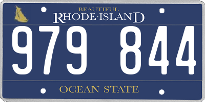 RI license plate 979844