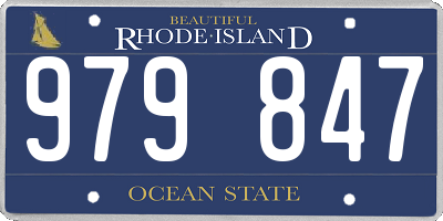 RI license plate 979847
