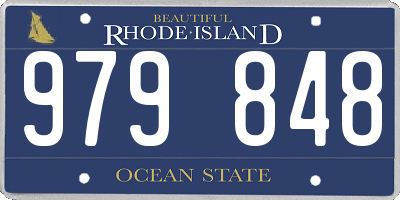 RI license plate 979848