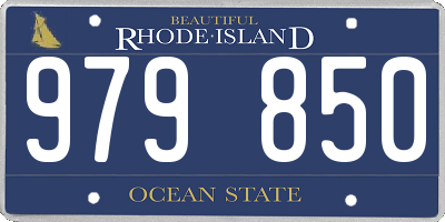 RI license plate 979850