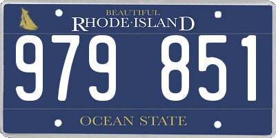 RI license plate 979851