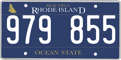 RI license plate 979855