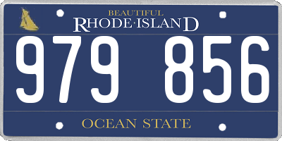 RI license plate 979856