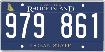 RI license plate 979861