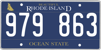 RI license plate 979863