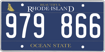 RI license plate 979866