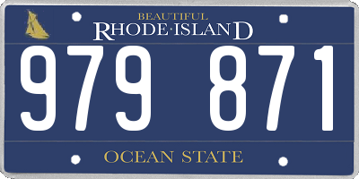 RI license plate 979871