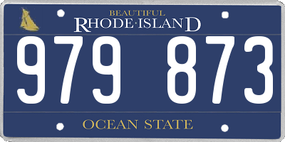 RI license plate 979873