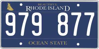 RI license plate 979877