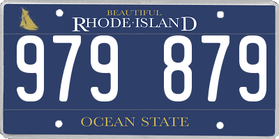 RI license plate 979879