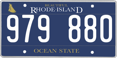 RI license plate 979880