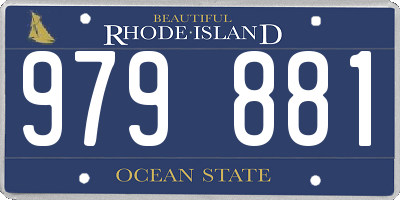 RI license plate 979881