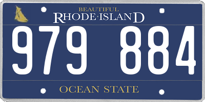 RI license plate 979884