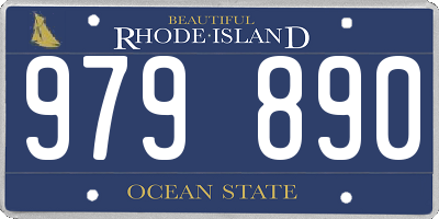 RI license plate 979890