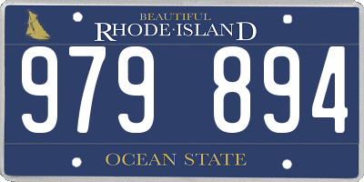 RI license plate 979894