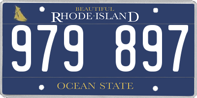 RI license plate 979897
