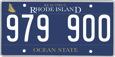 RI license plate 979900