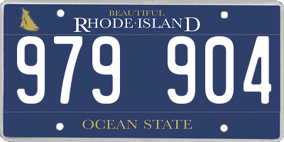 RI license plate 979904
