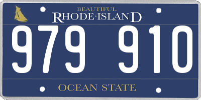RI license plate 979910