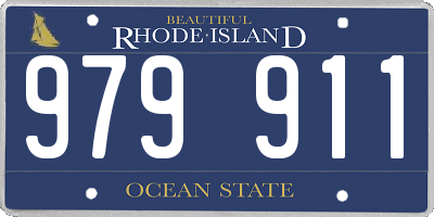 RI license plate 979911