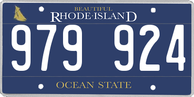 RI license plate 979924