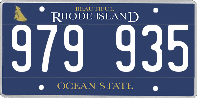 RI license plate 979935