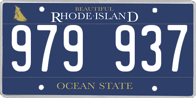 RI license plate 979937