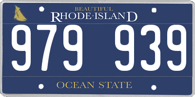 RI license plate 979939