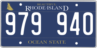 RI license plate 979940