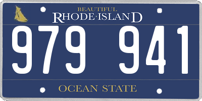 RI license plate 979941