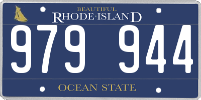 RI license plate 979944
