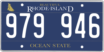 RI license plate 979946