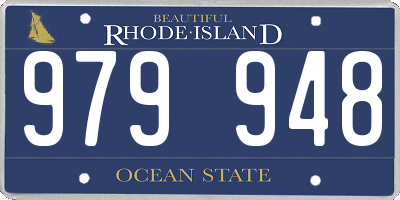 RI license plate 979948